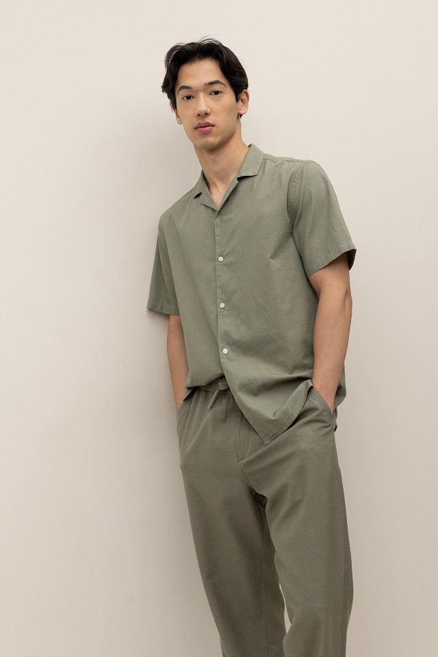 Camisa Relaxed Colarinho Bowling