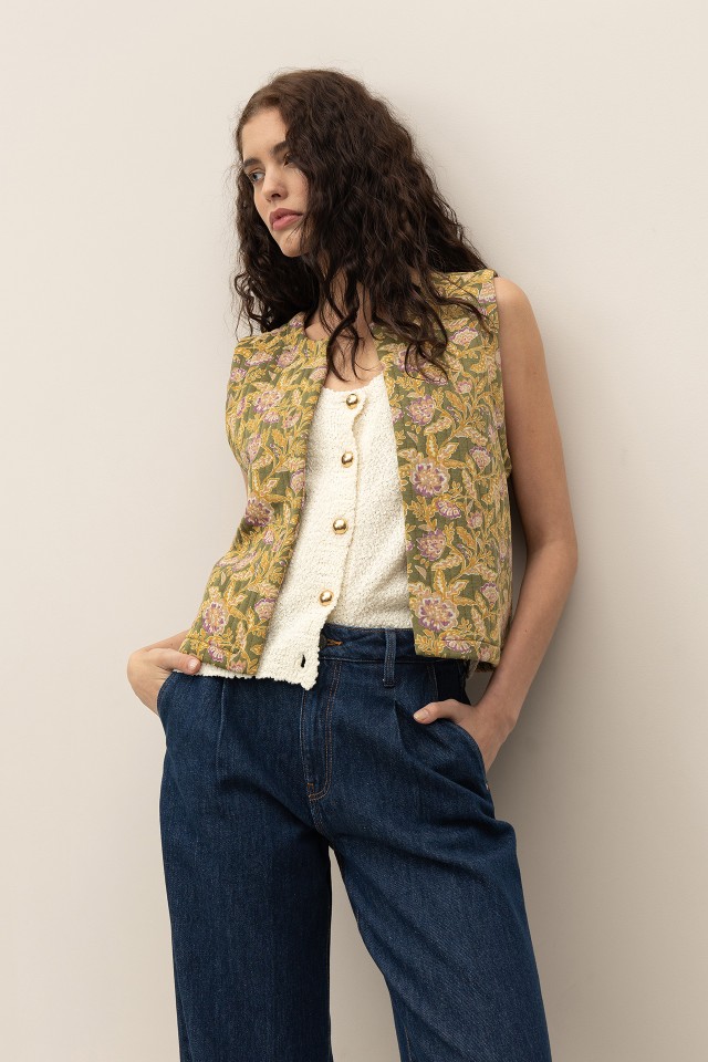 Chaleco Estampado Floral