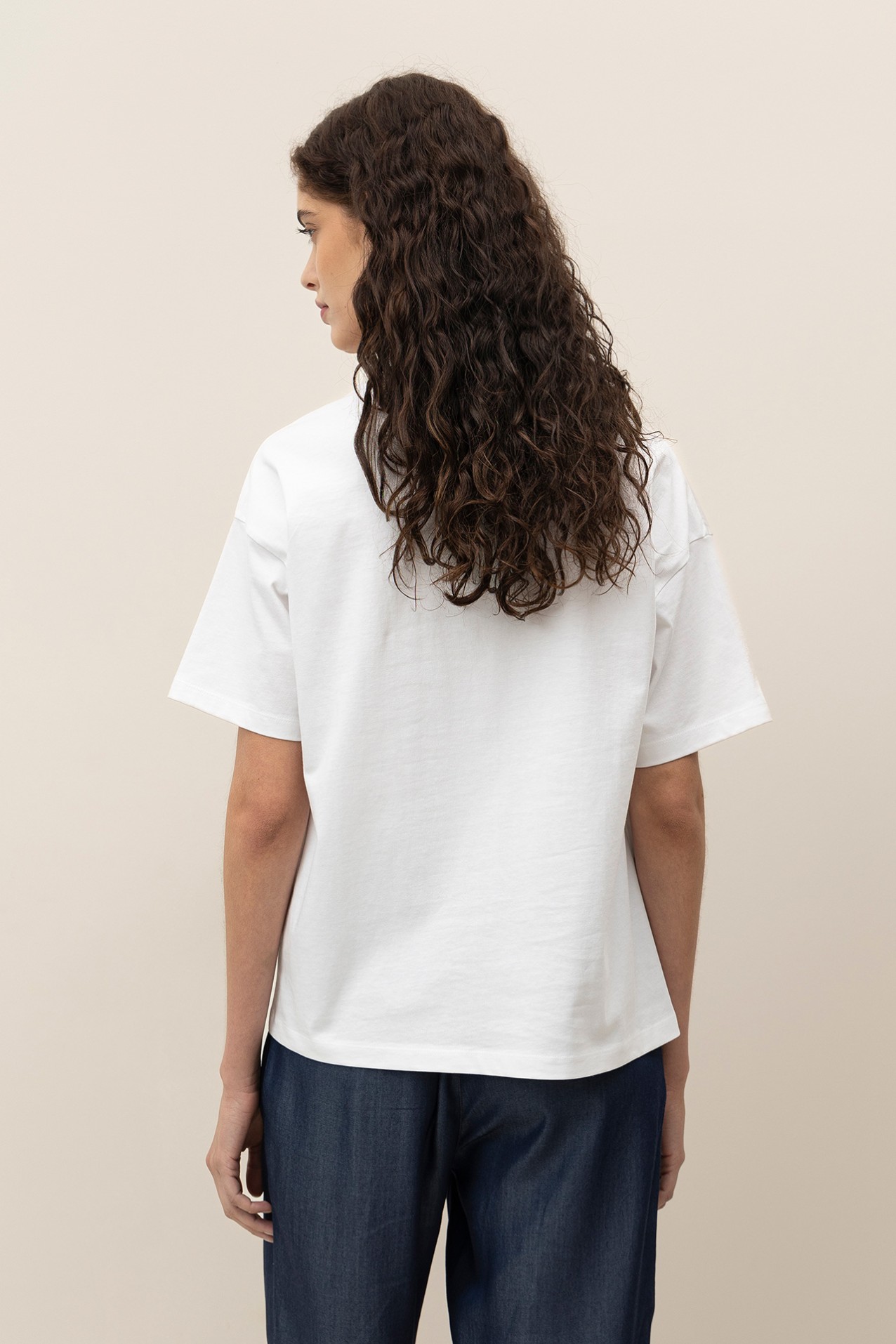 T-Shirt Relaxed Crochet Floral