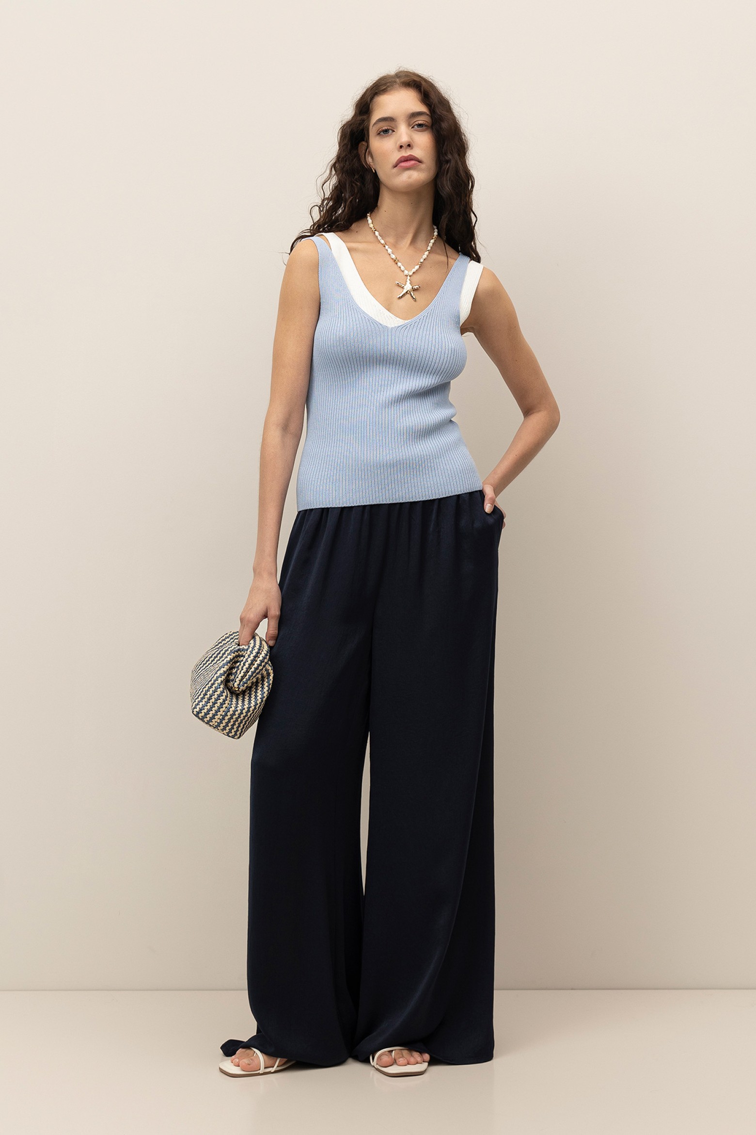 Satin Wide Leg Pants