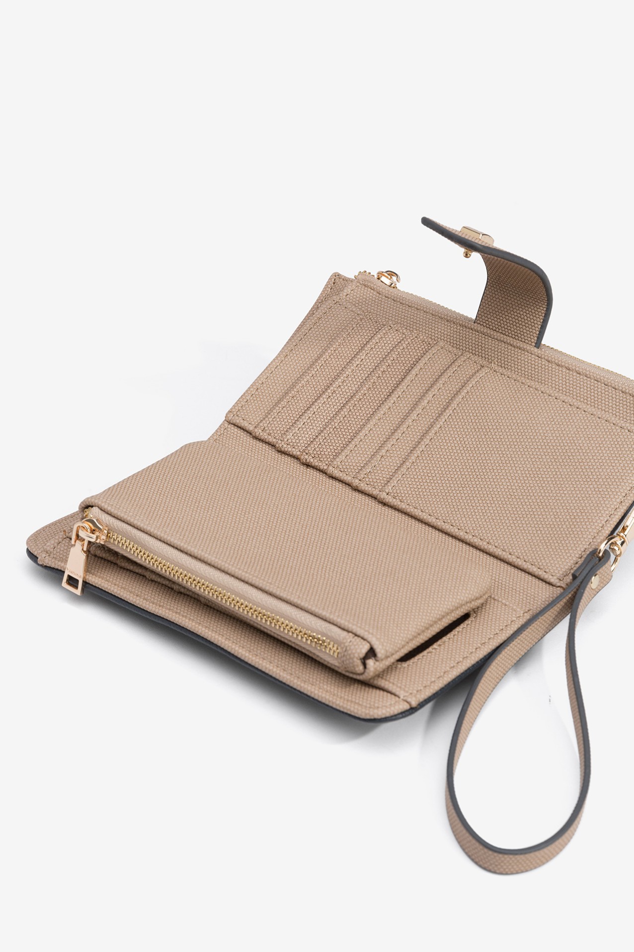 Bicolor Coin Purse with Flap