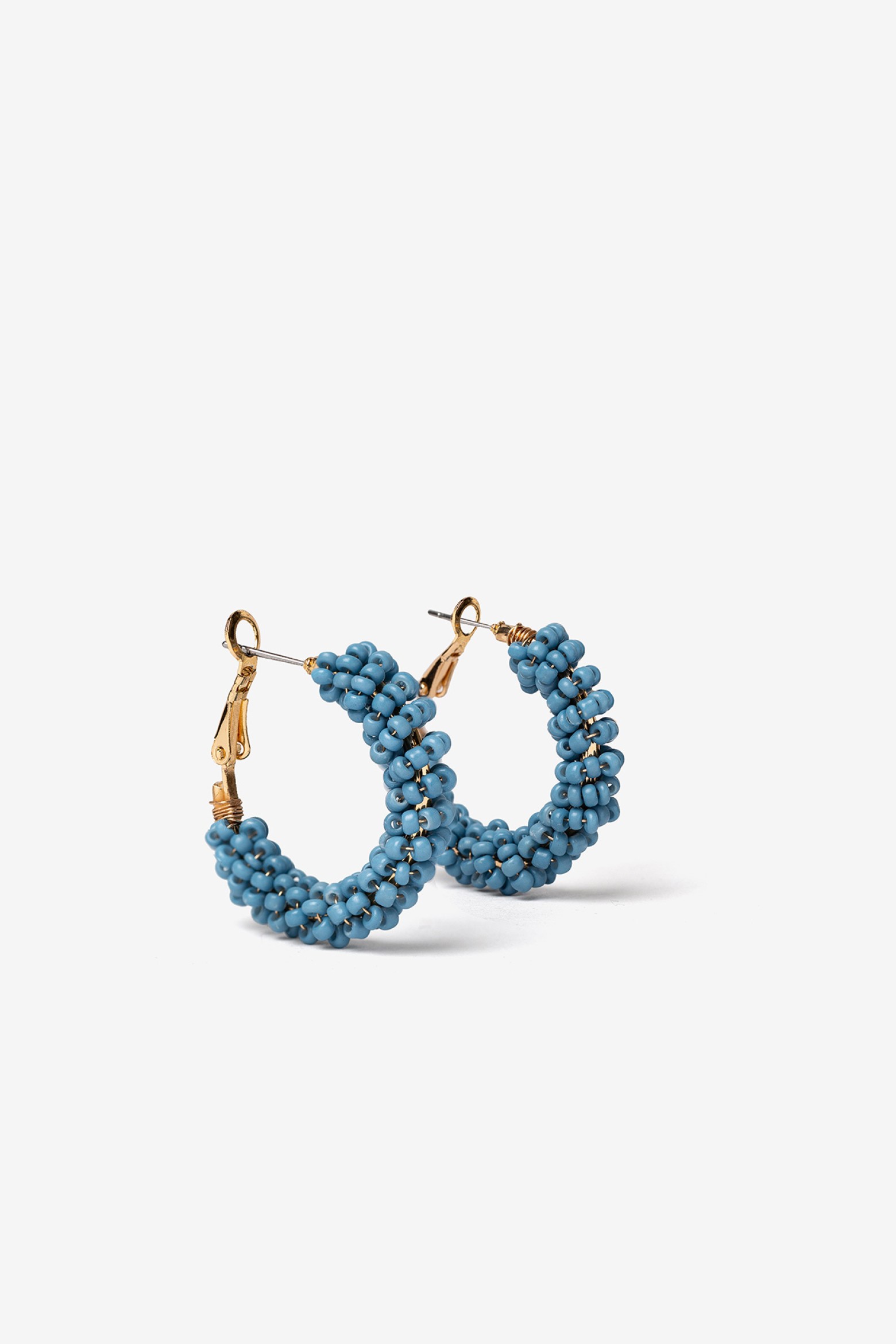 Beaded Hoops