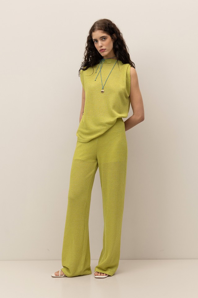 Calas Wide-Leg de Malha