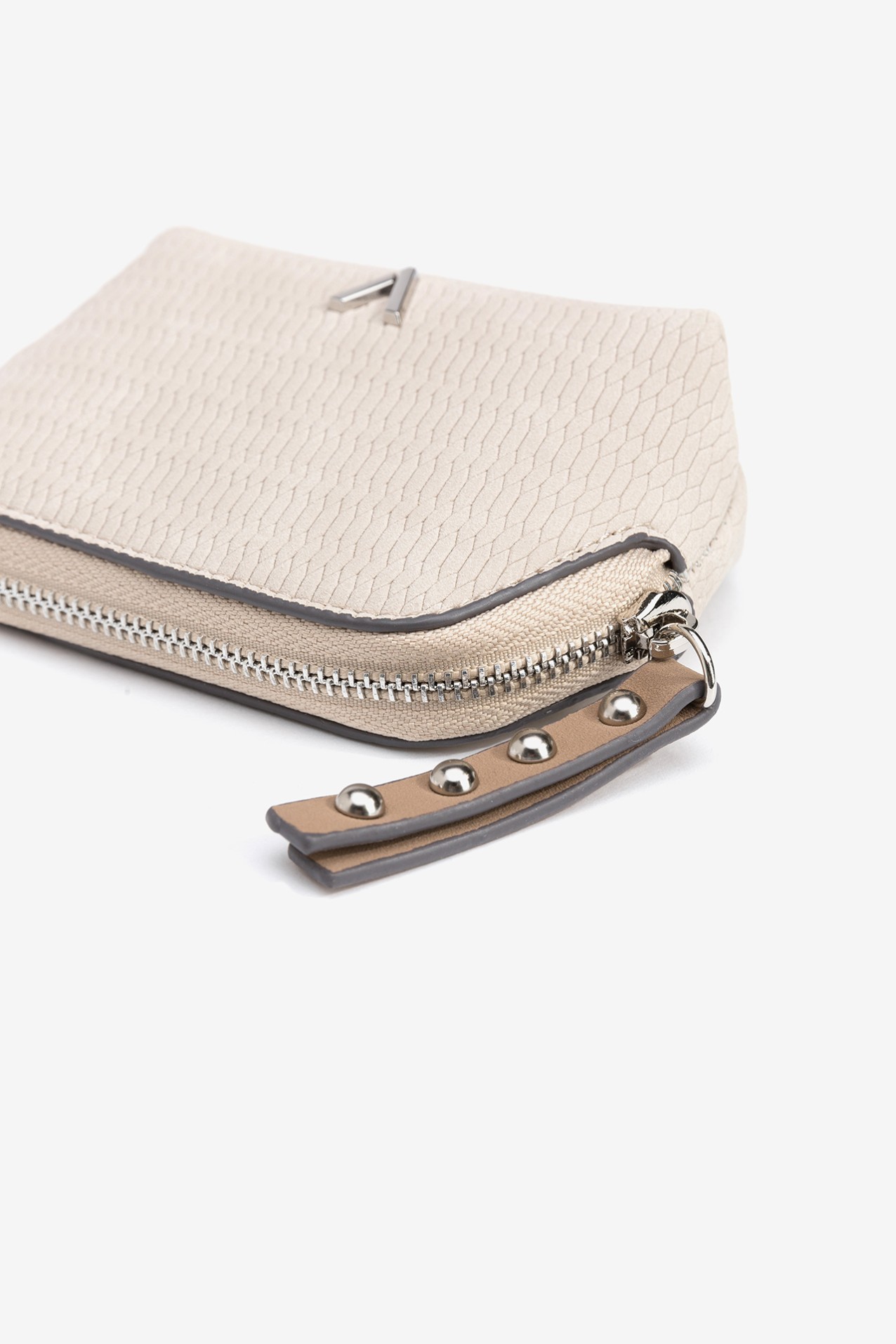 Textured Faux Leather Small Pouch