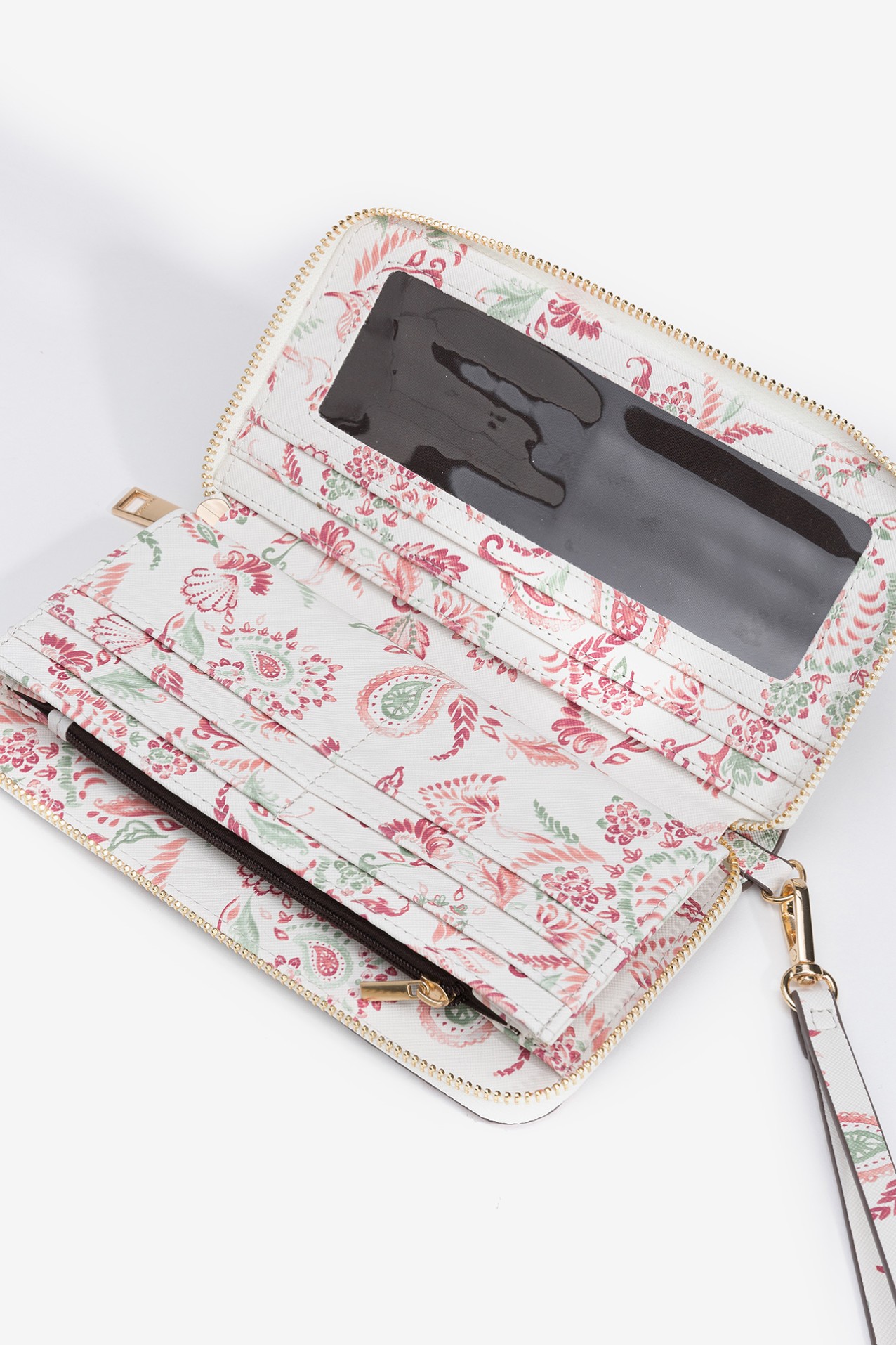 Porta Moedas Grande Estampado Paisley