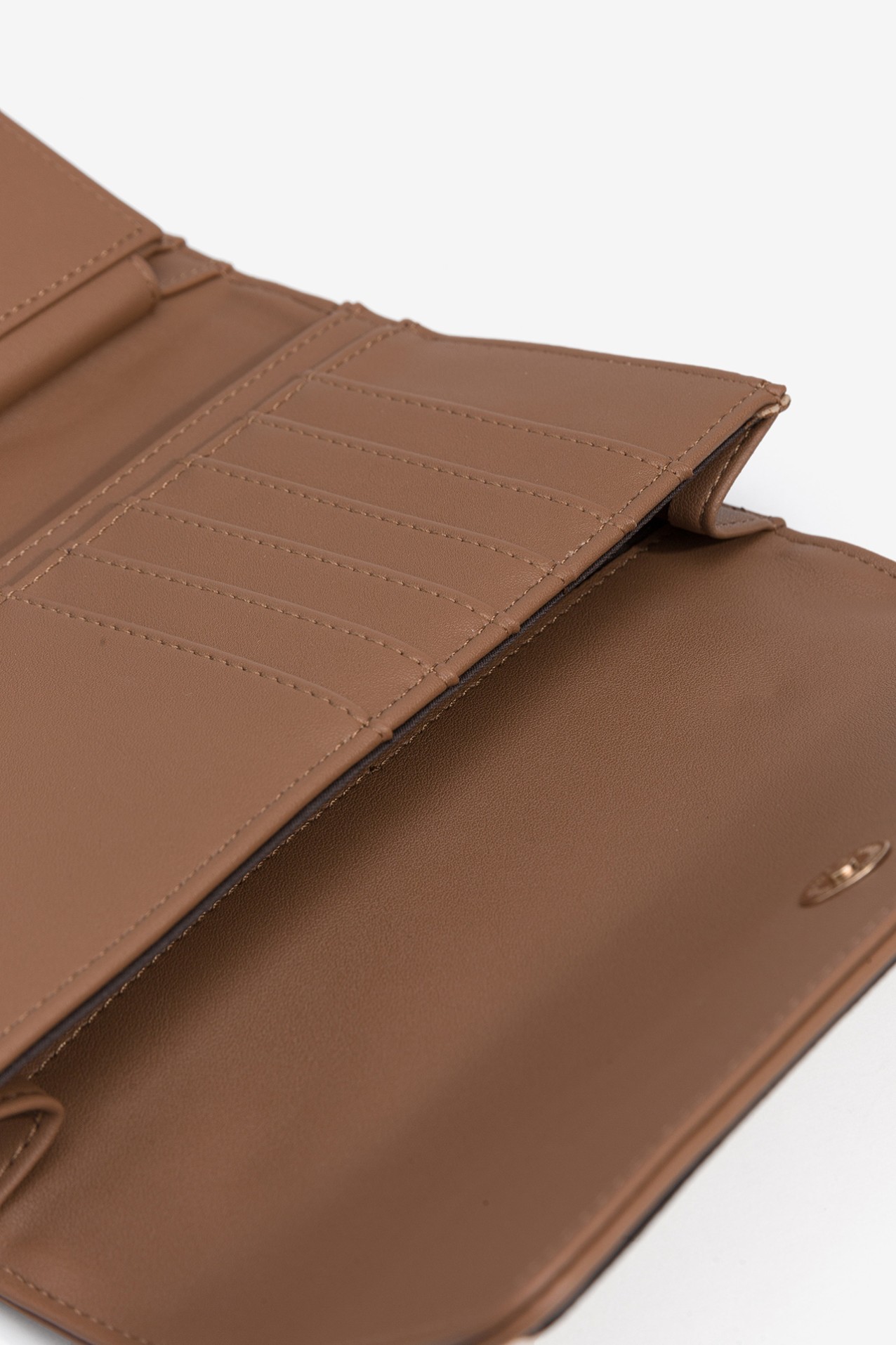 Tricolor Coin Purse with Flap