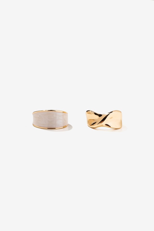 2-Pack Enamel Rings