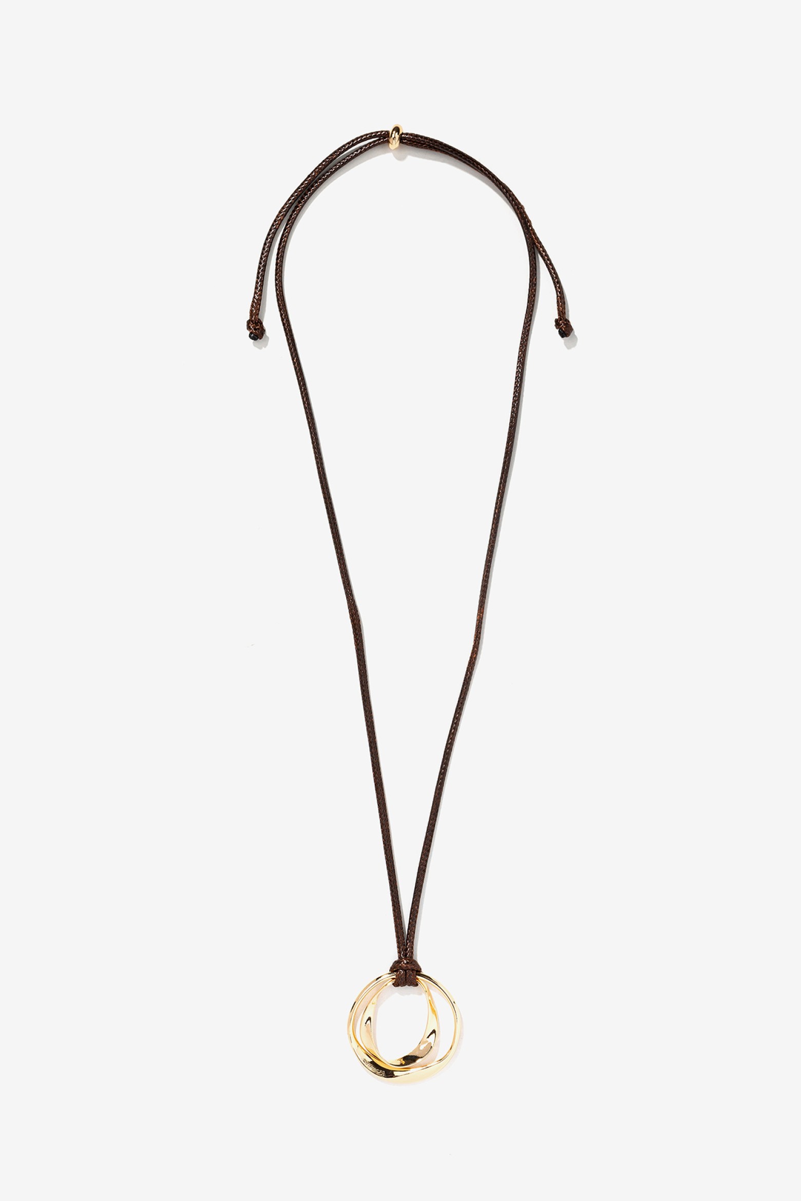 Faux Leather Effect Necklace