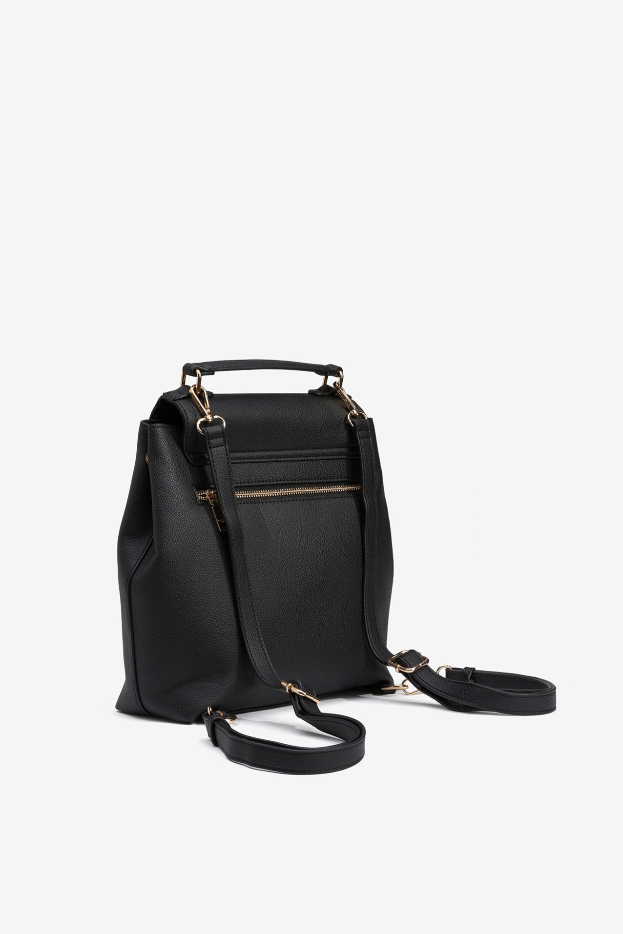 Bucket Backpack with Leather Effect