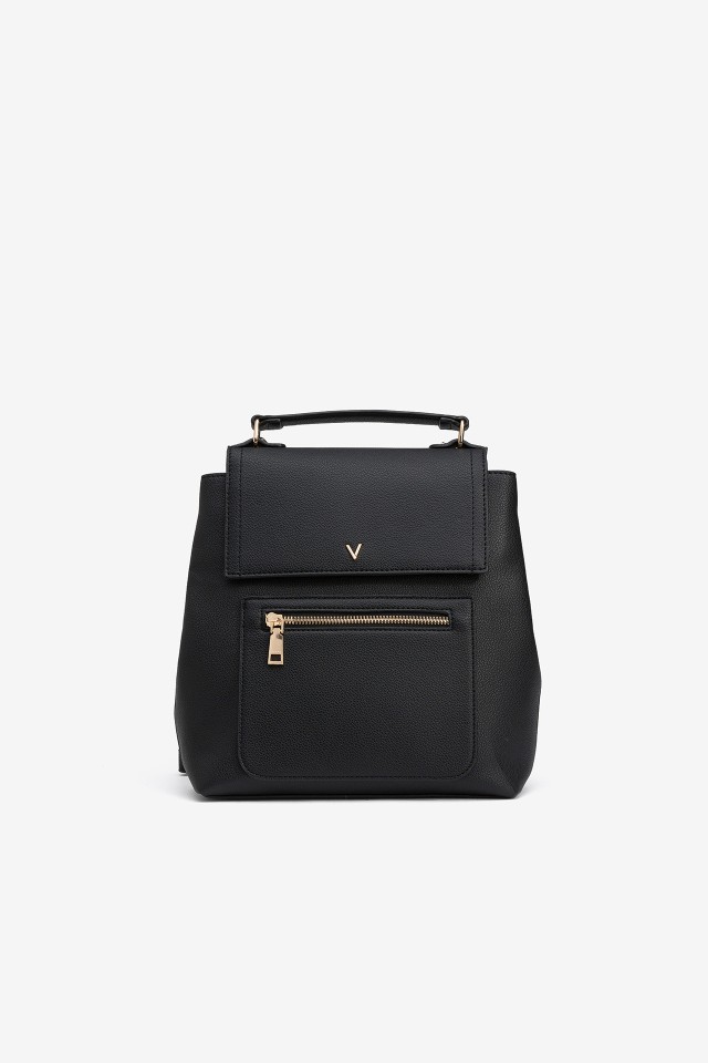 Bucket Backpack with Leather Effect