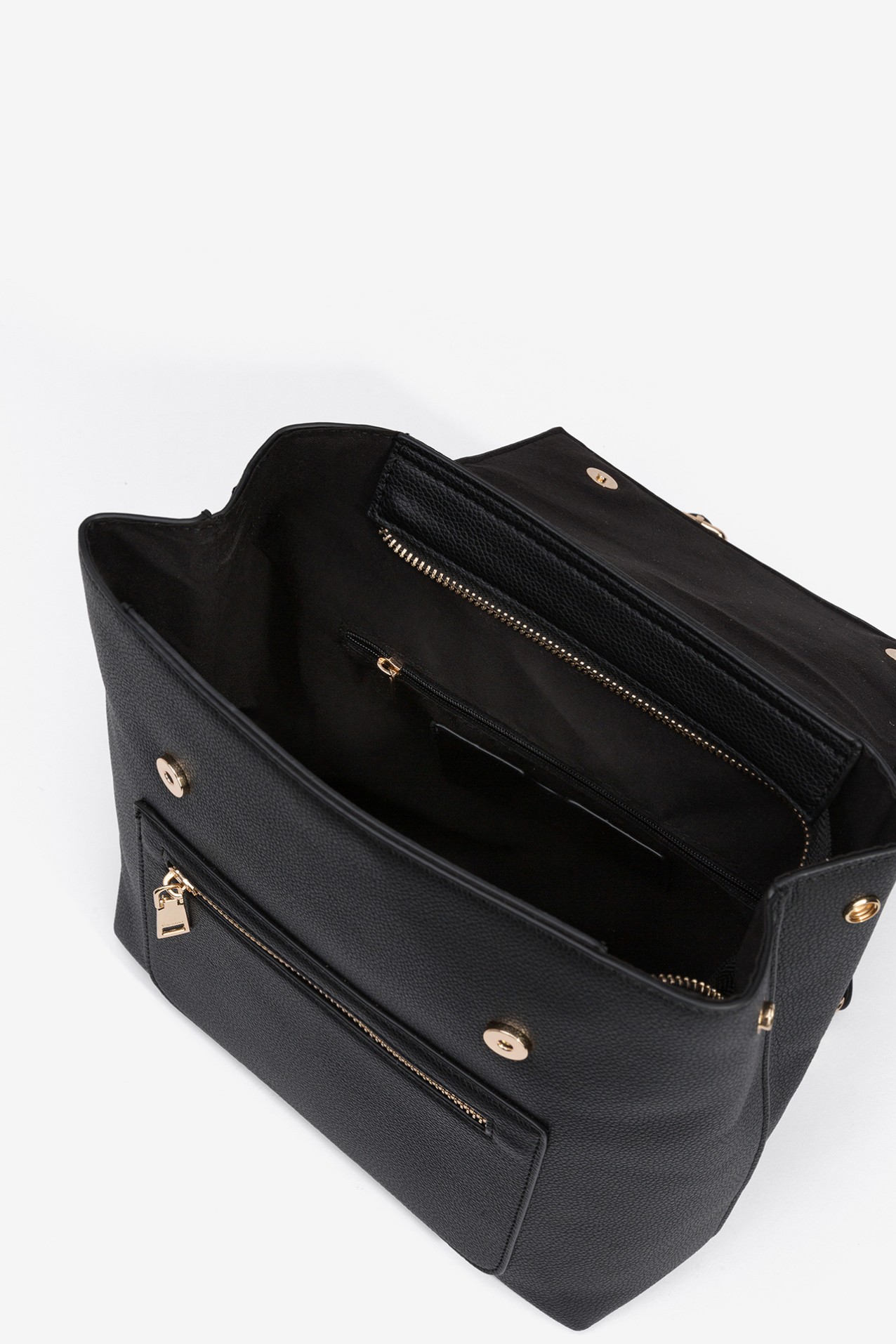 Bucket Backpack with Leather Effect