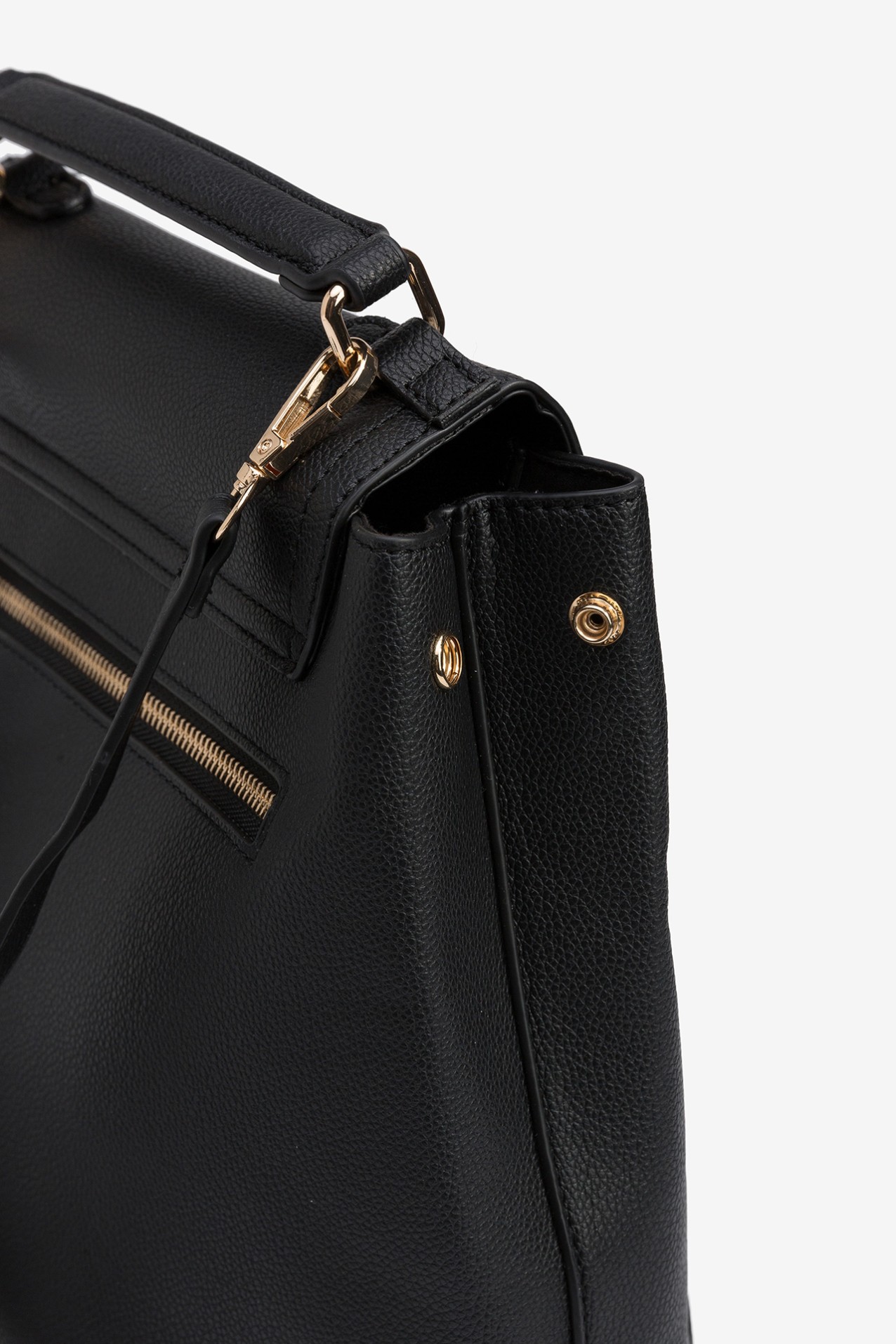 Bucket Backpack with Leather Effect