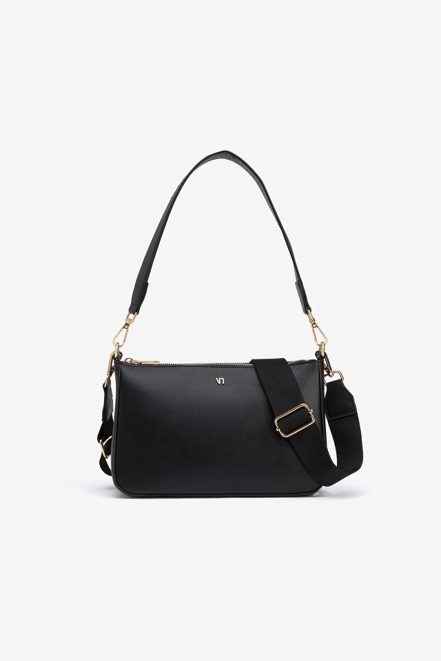 Faux Leather Crossbody Bag