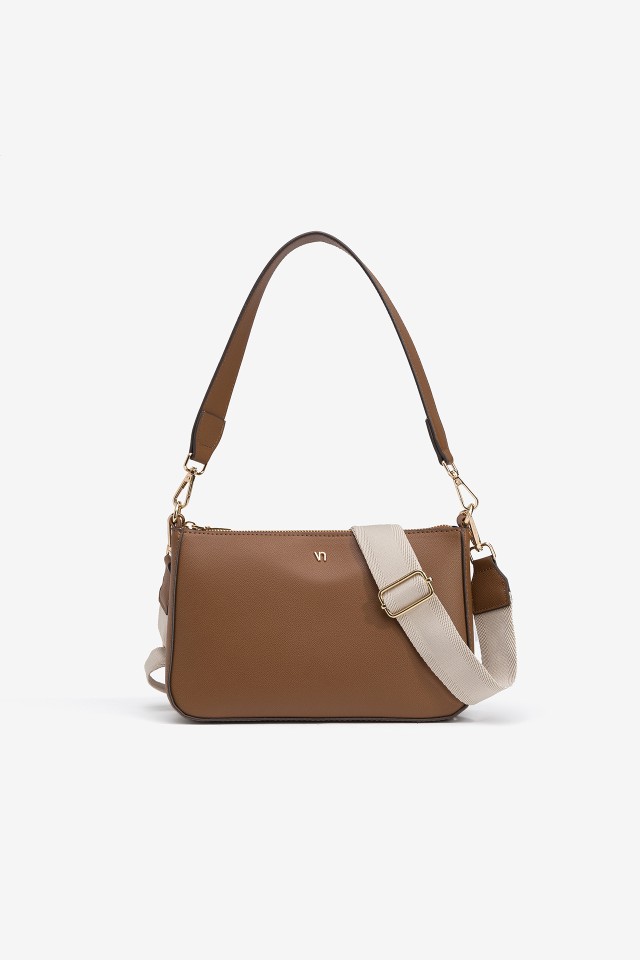 Faux Leather Crossbody Bag