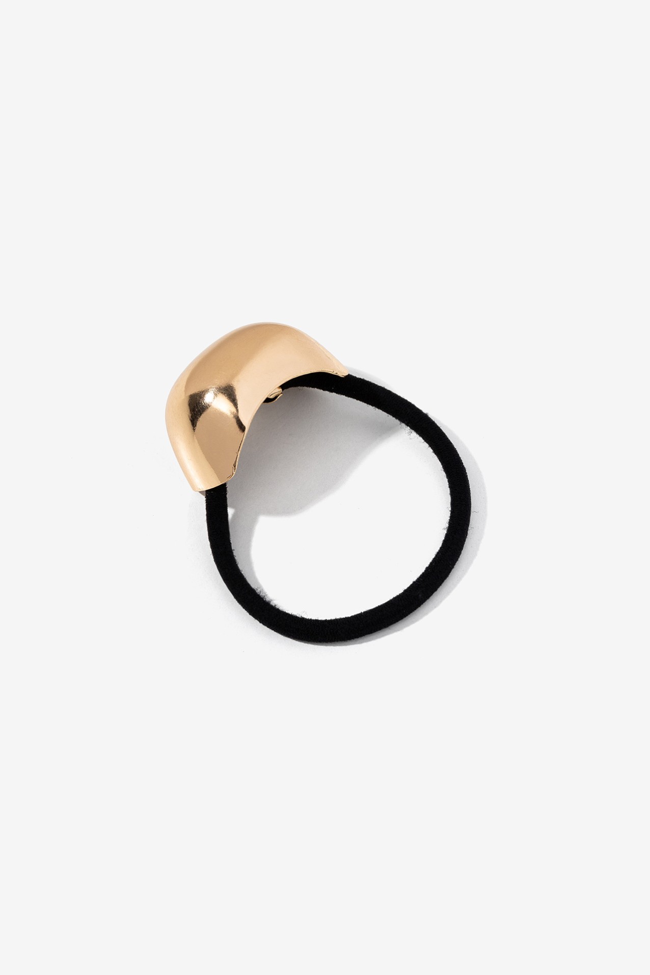 Rounded Metallic Hair Tie