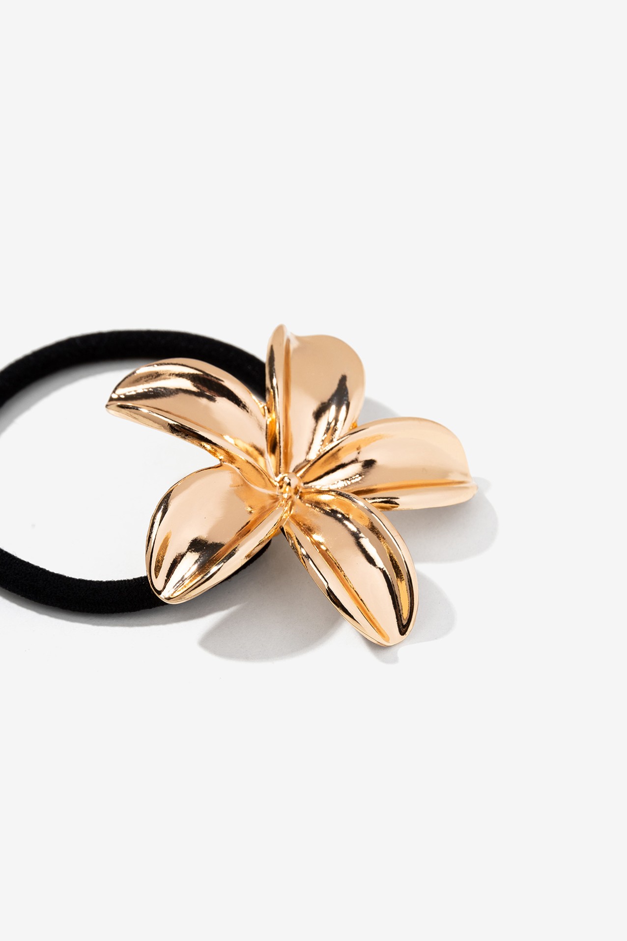 Metallic Flower Hair Tie