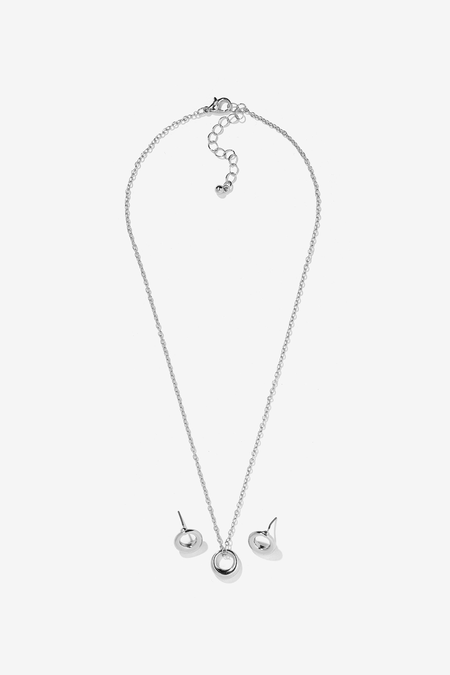 Set de Collar y Pendientes Circulares