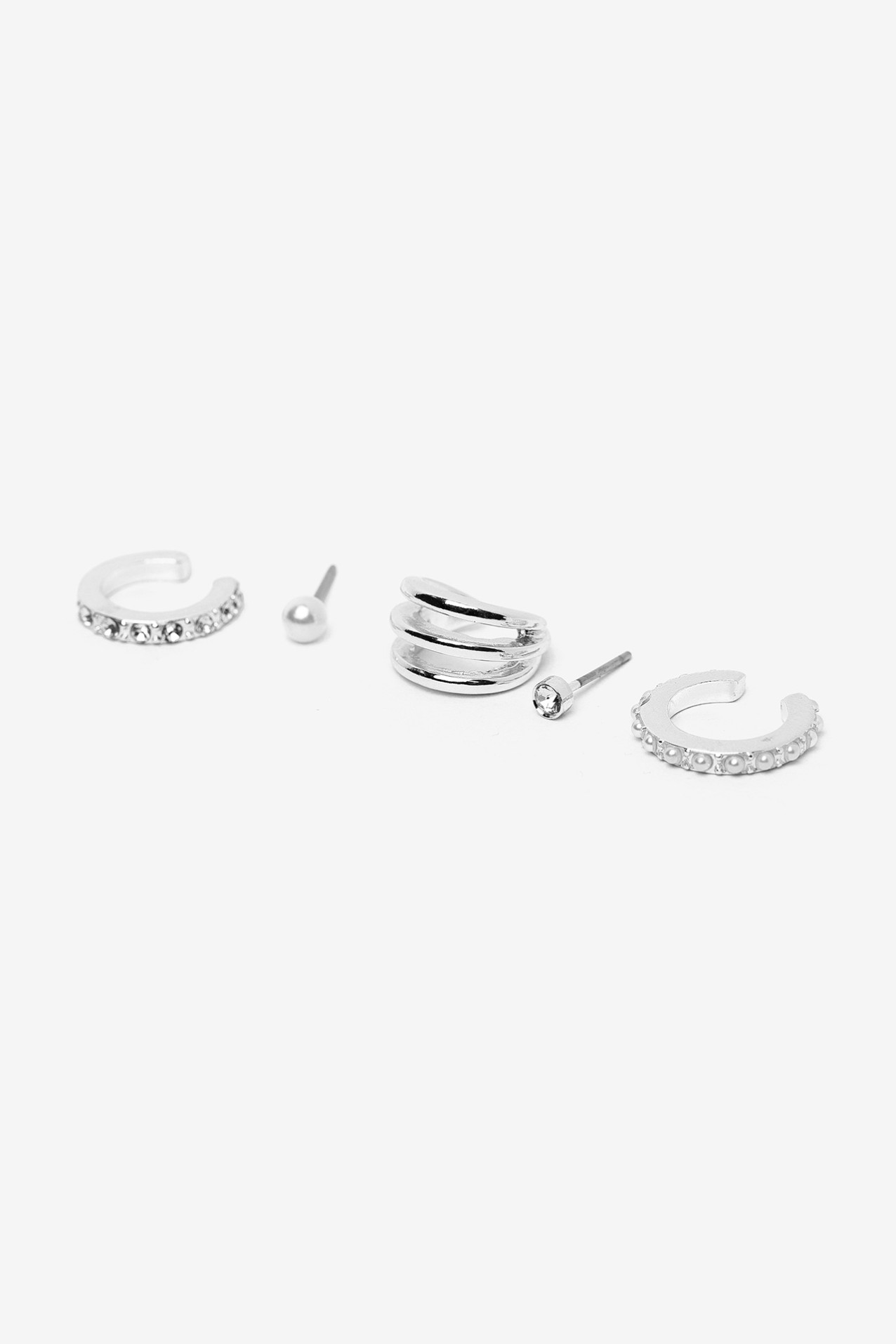 Pack Brincos Ear-Cuffs Brilhantes