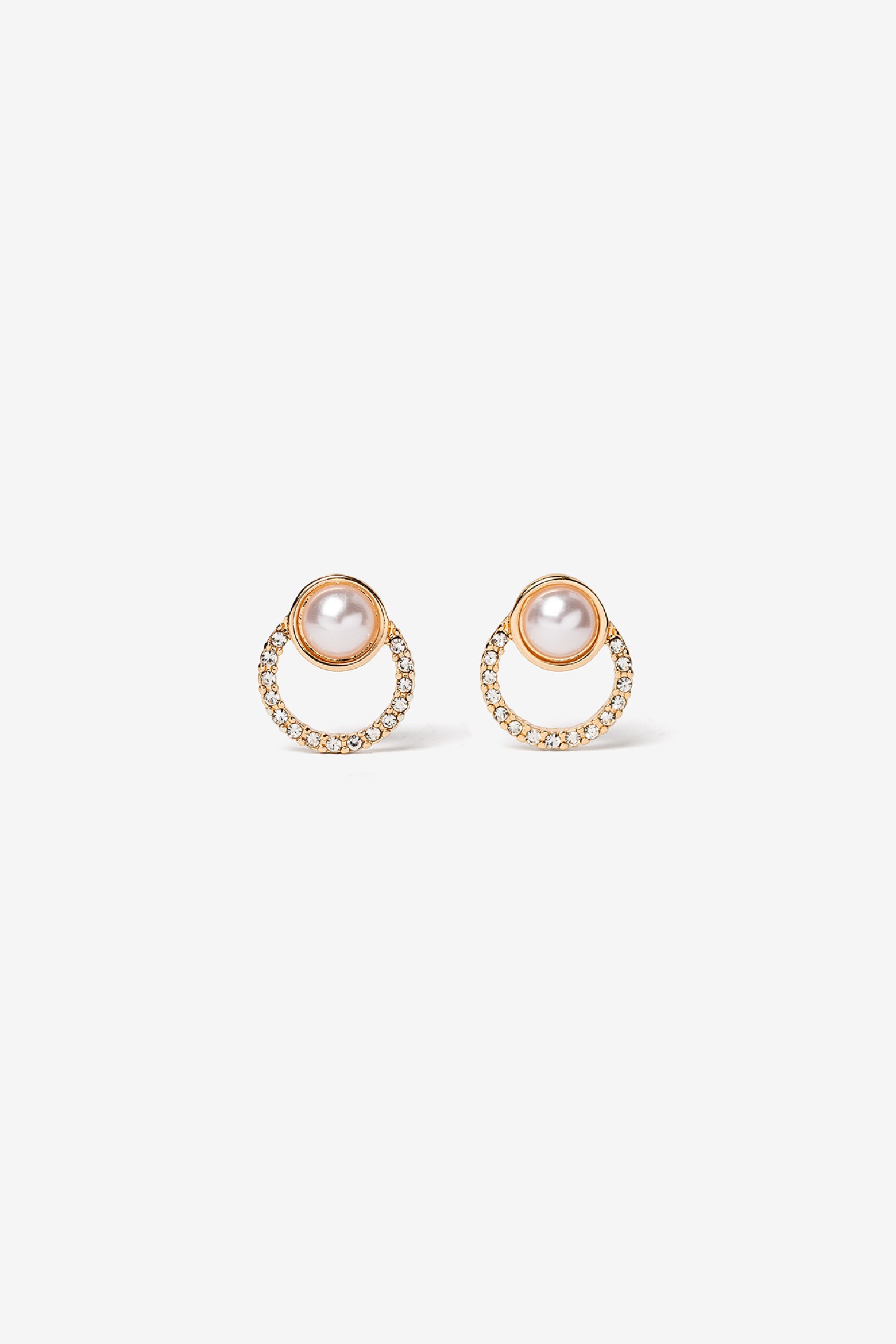 Pendientes Brillantes con Efecto Perla