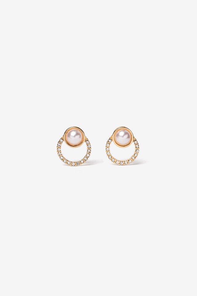 Pendientes Brillantes con Efecto Perla