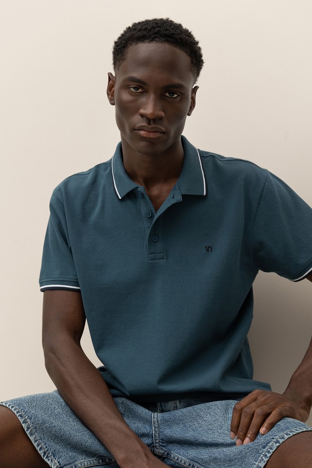 Embroidered Cotton Polo
