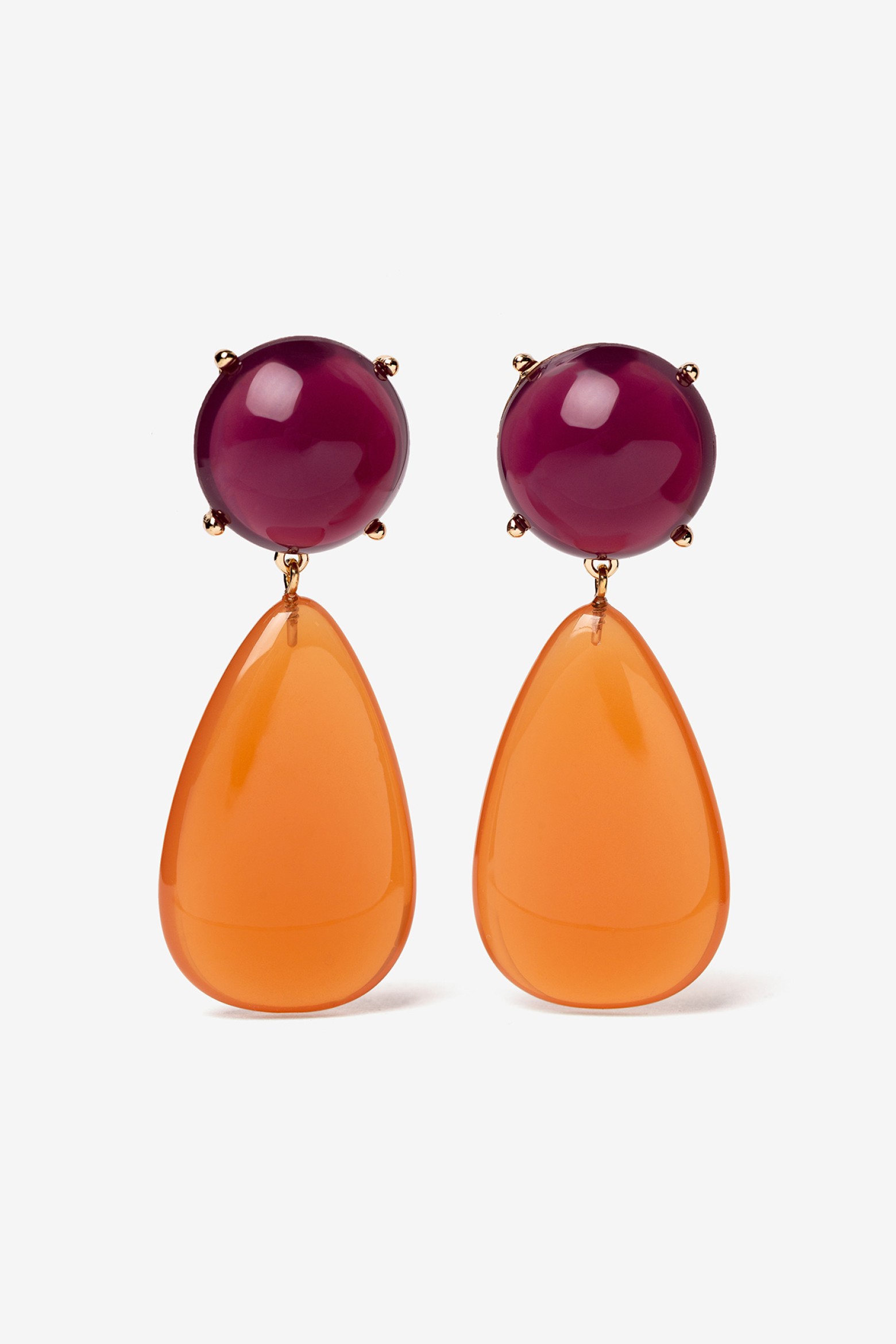 Pendientes de Resina Bicolor