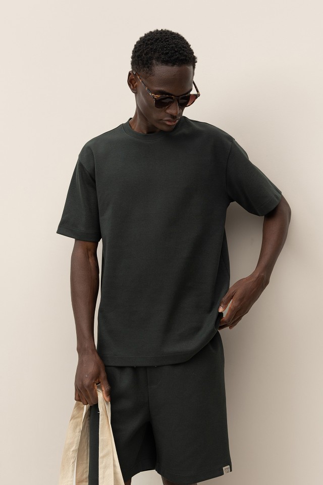 Relaxed Knit T-Shirt