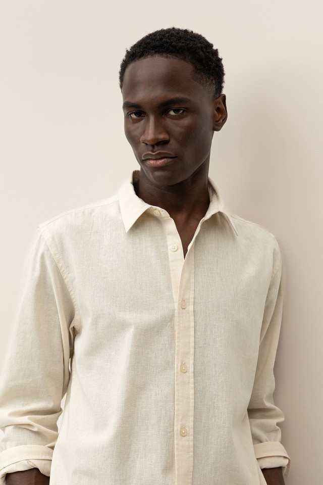 Camisa Regular de Linho