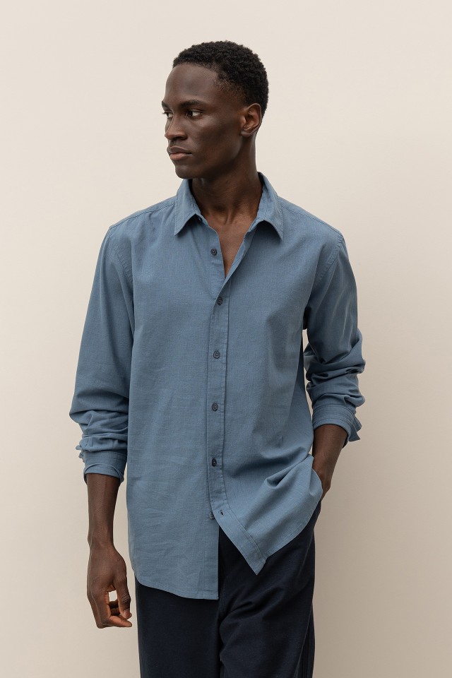 Camisa Regular de Linho