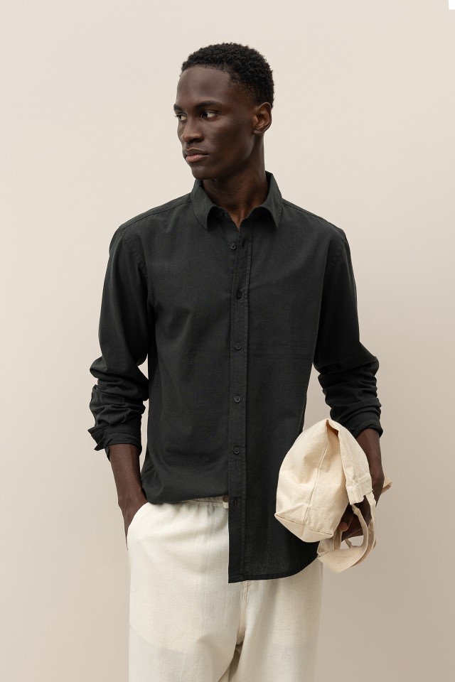 Camisa Regular de Linho