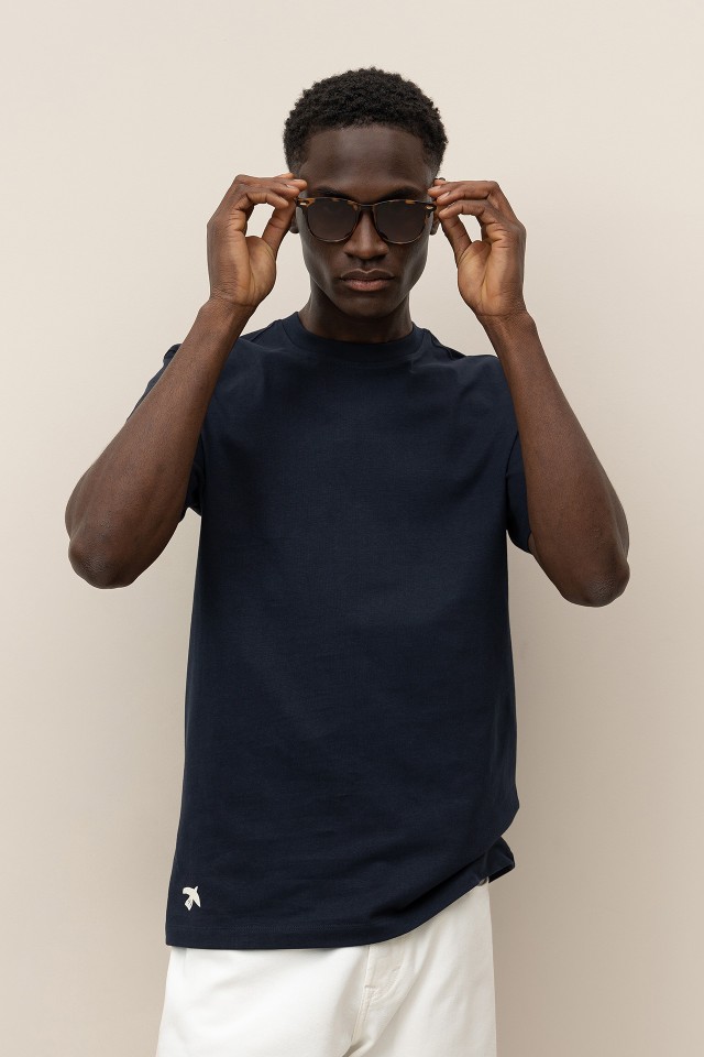 T-Shirt with Embroidered Patches