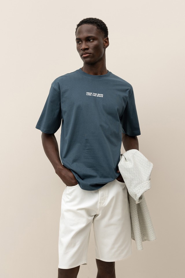 Relaxed Printed Back T-Shirt