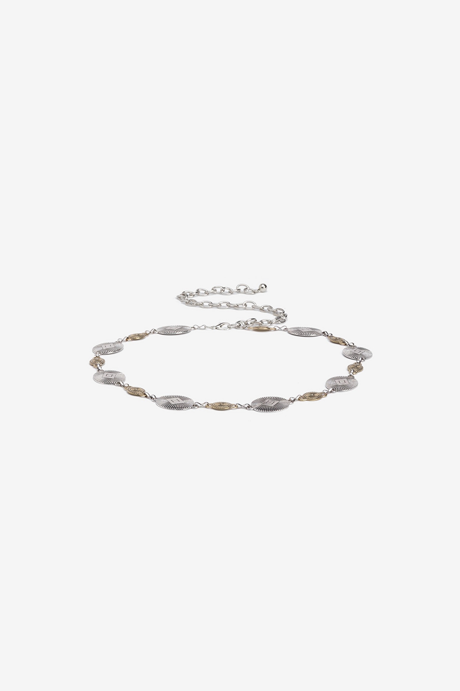 Bicolour Metallic Belt