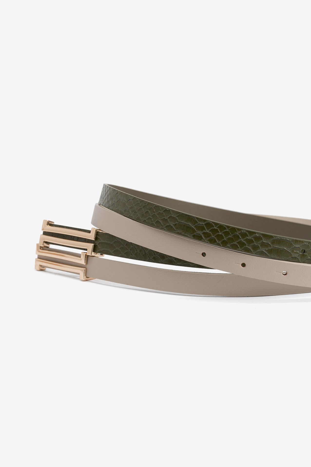 Pack of 2 Thin Belts