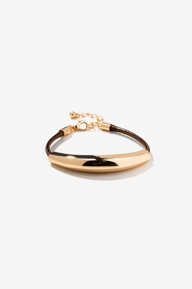 Pulsera con Efecto de Piel Combinada
