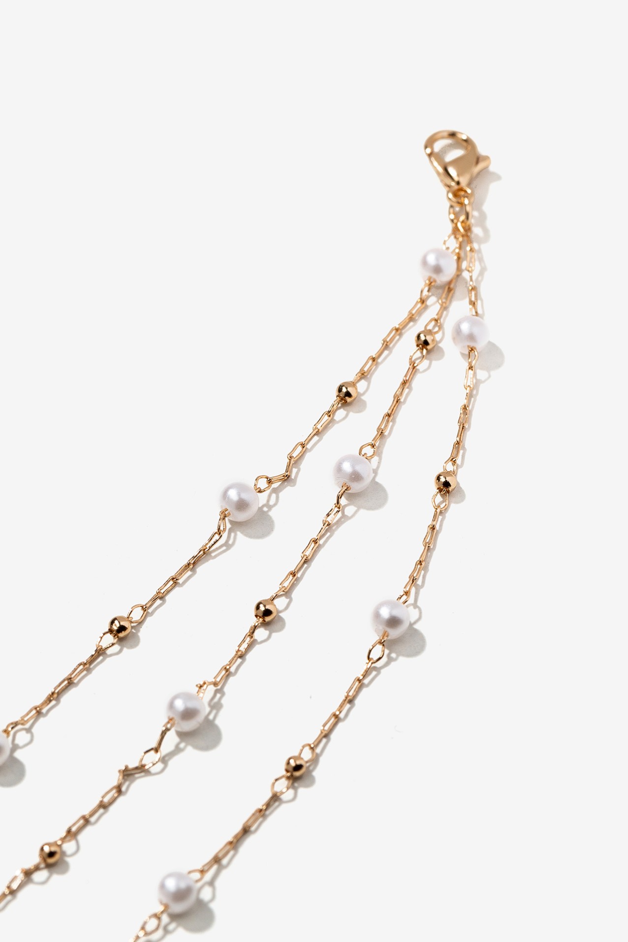 Pulseira Tripla Efeito Prola