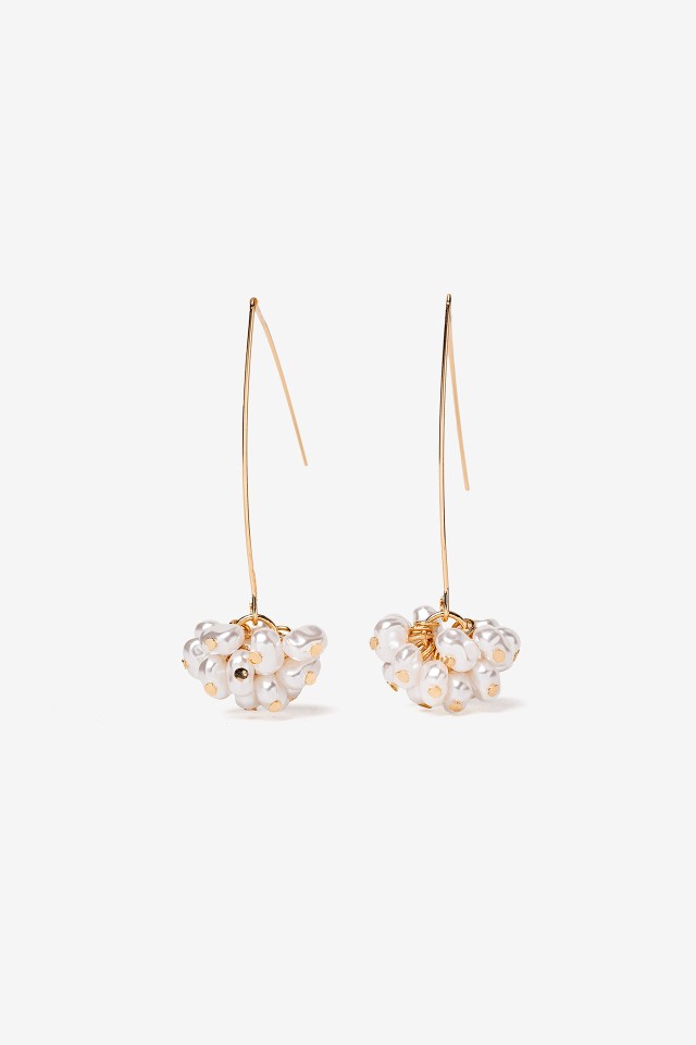 Pendientes de Gancho con Efecto Perla