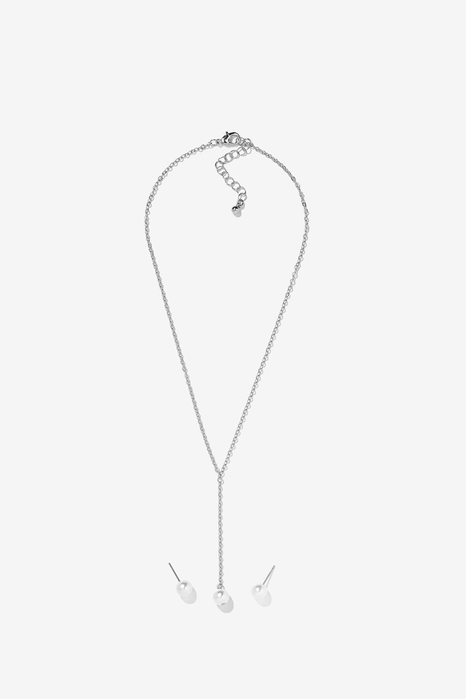 Set de Collar y Pendientes con Efecto Perla