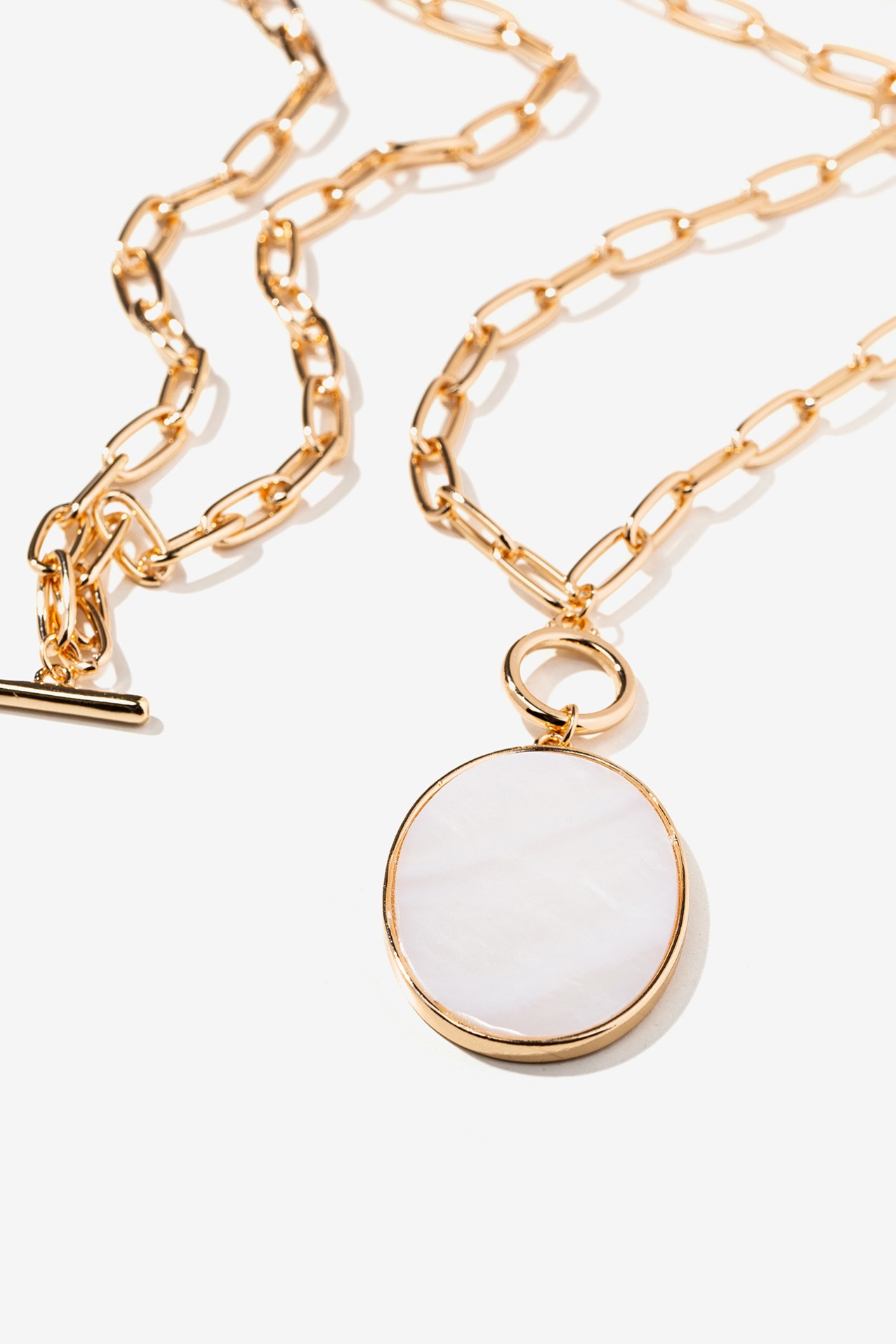 Colar Duplo Pendente Madreprola