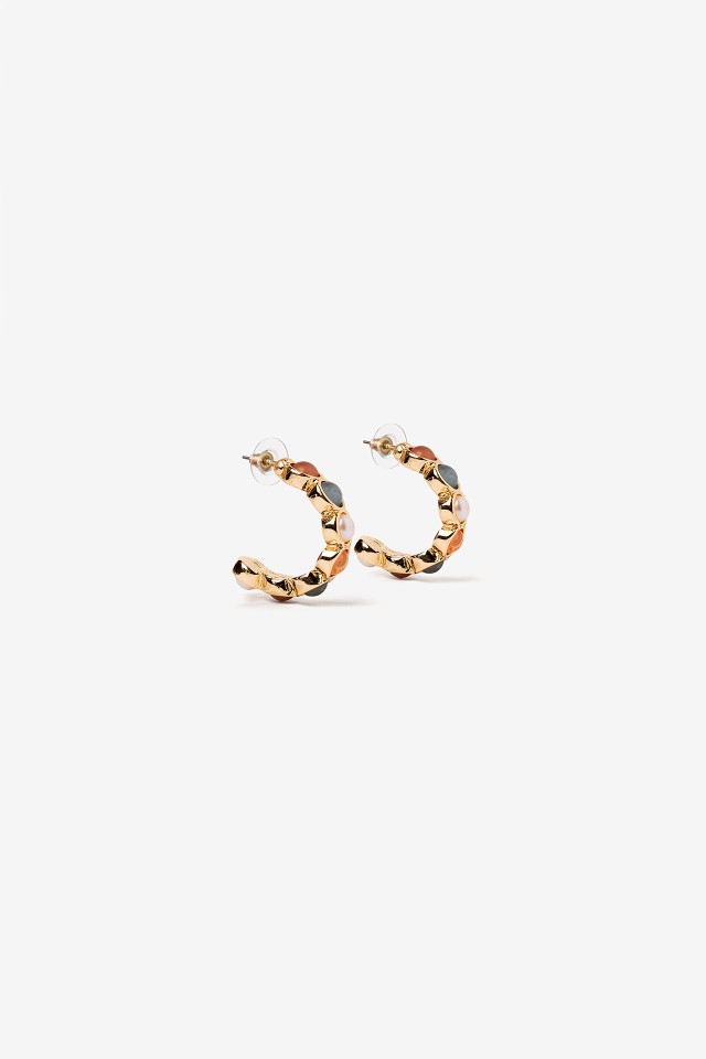 Aros con Apliques Acrlicos
