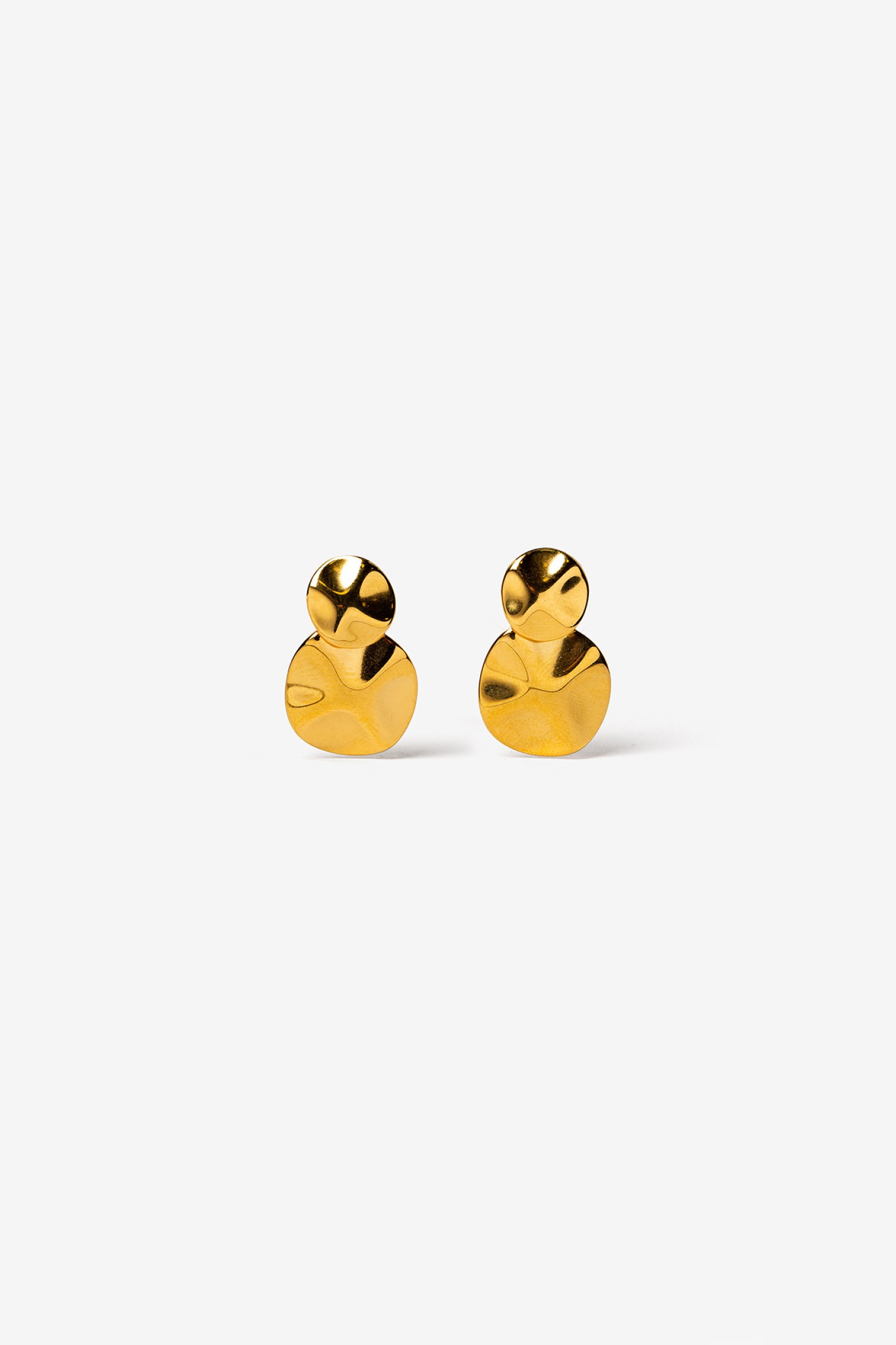 Pendientes de Acero Inoxidable Ondulados