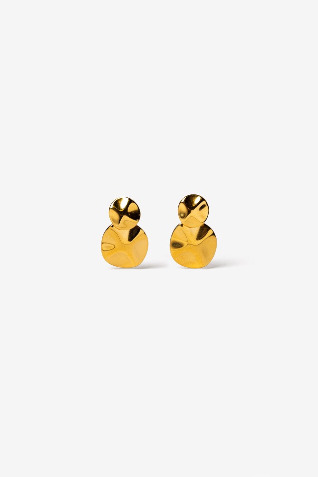 Pendientes de Acero Inoxidable Ondulados