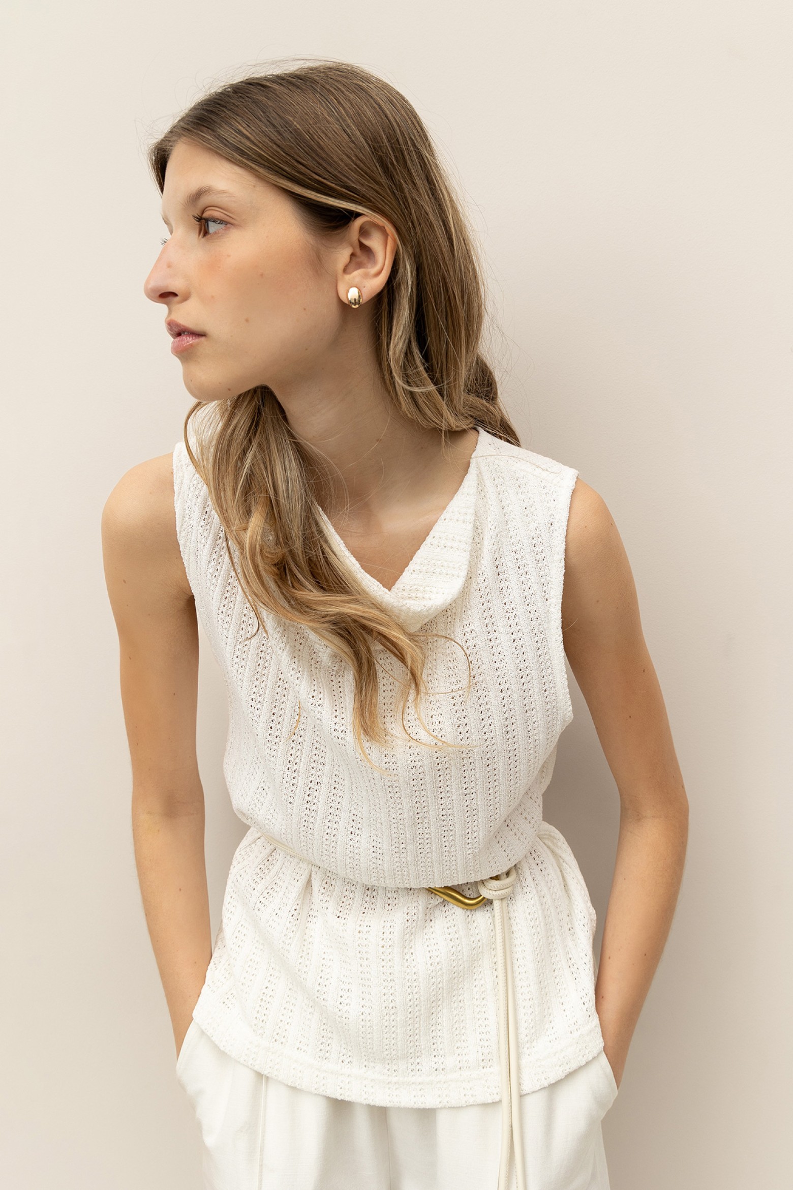 Top Tricotado Gola Halter
