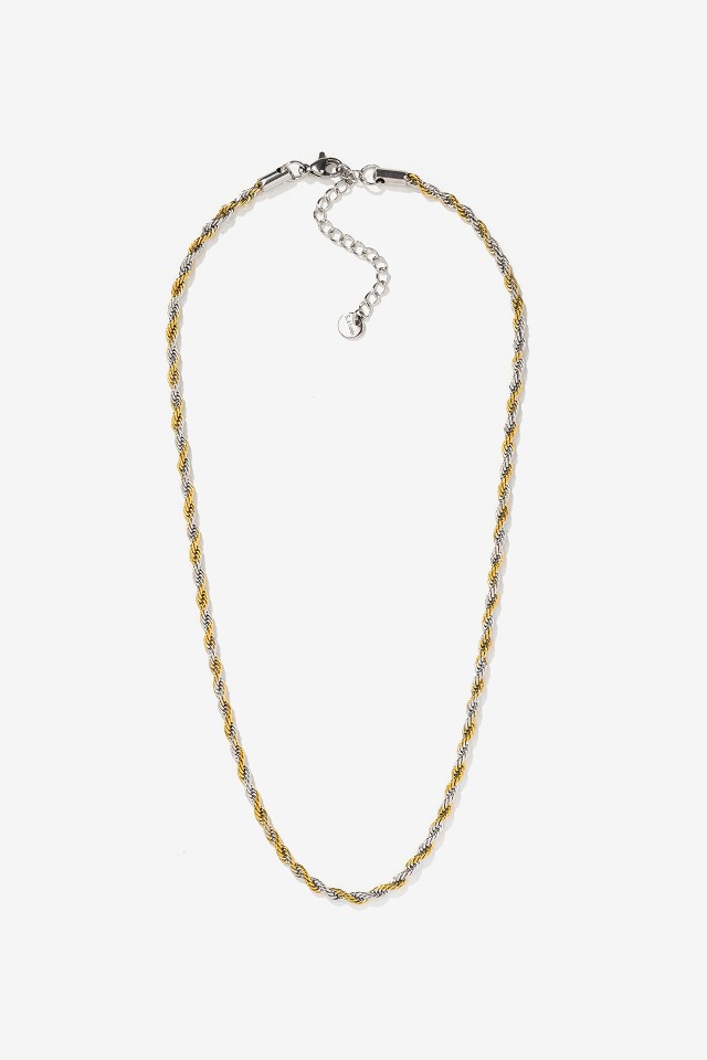Collar Acero Inoxidable Bicolor