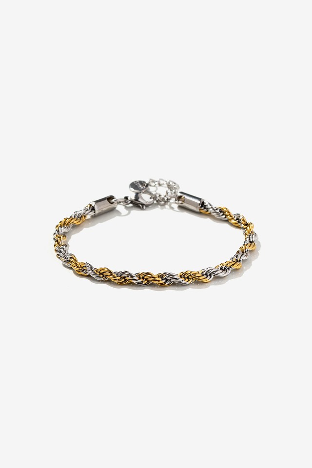 Pulsera Acero Inoxidable Bicolor