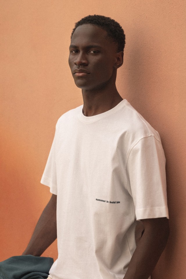 Relaxed T-Shirt with Embroidered Back