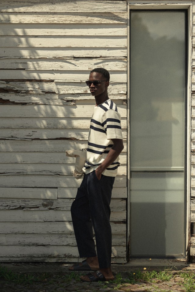 Pantalones Relaxed Efecto Lino