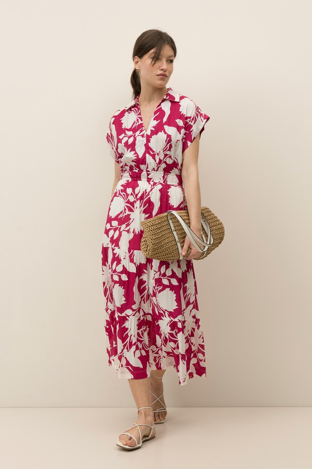 Vestido Midi Estampado