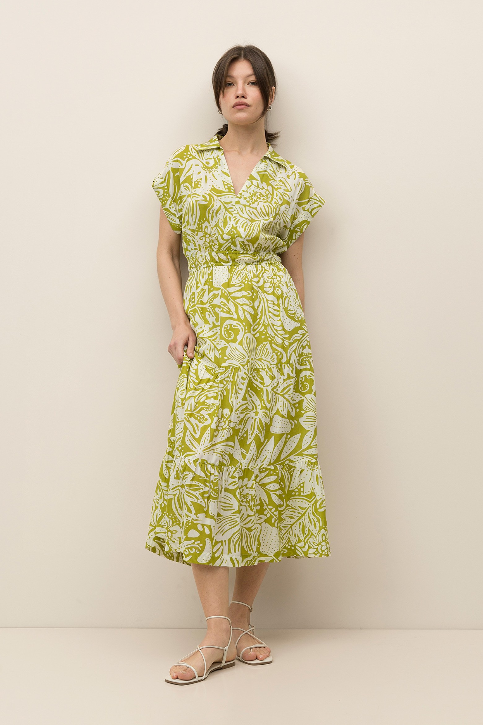 Vestido Midi Estampado