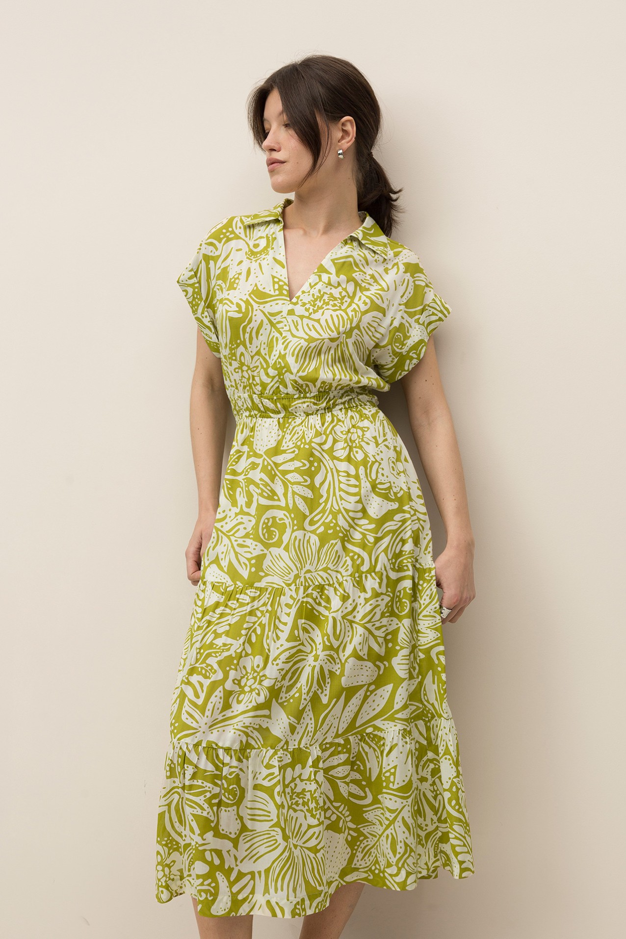 Vestido Midi Estampado